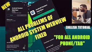 How To Fix Android System Webview Not Updating || Android System Webview Update Problem [Solved]