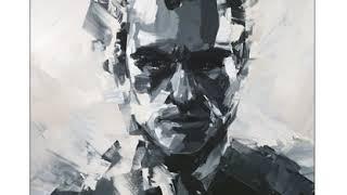 Abstract portrait painting video