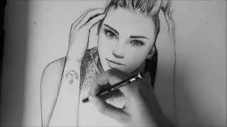 Drawing Miley Cyrus! by Dominique van Winssen