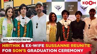 Hrithik Roshan REUNITES with ex-wife Sussanne Khan for son Hrehaan’s graduation ceremony