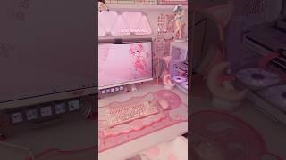 Cozy time🩷 #gaming #aesthetic #unboxing #setup #pc #asmr #kawaii #pink