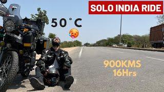 Ride In 50°C  900KMS Non Stop 16 HRS || All India Solo Bike Trip || Ep-10 || The Umar