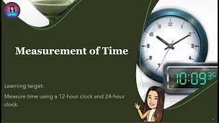 Math 5 -Measurement of  Time