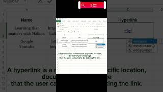 Mastering Excel's Hyperlink Function: Your Ultimate Guide #excelshorts #hyperlinks