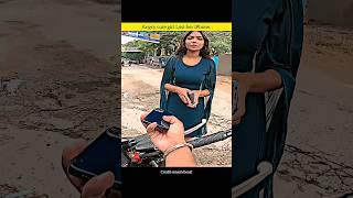 Helping cute stranger girl Lost her iPhone @Raftarking01 #shorts #bike #rider #girl #lost #iphone