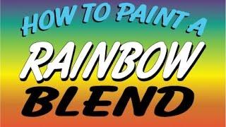 WINDOW PAINTING TUTORIAL  #12 Rainbow Blend #2