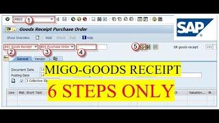 Goods Receipt in SAP MIGO | Migo |How to receive Goods In SAP| Material Receipt in SAP #Sapest #MIGO