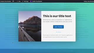 Divi Attention - Popup Overlays and Notifiction Bar Builder