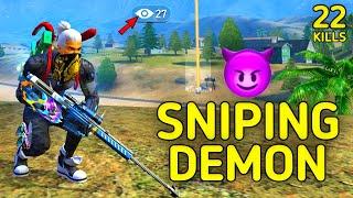 SOLO VS SQUAD || DEMONIC AIM !!! AWM + AWM SOLO SNIPER WIPES SQUADS || 99% HEADSHOT INTEL I5