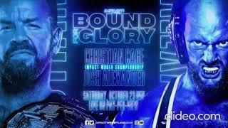 IMPACT Wrestling Bound For Glory 2021 Christian Cage vs Josh Alexander Official Match Card