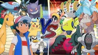 Legendary Pokemon Battle: Ash Vs Legendary Giants