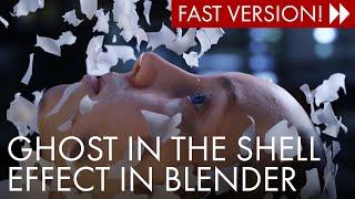 Create this Ghost In The Shell effect with Blender 2.8 Cloth Simulation (FAST VERSION)