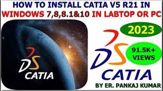 HOW TO INSTALL CATIA V5R20 IN WINDOWS