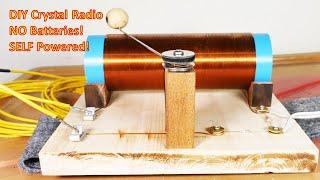 Best/Easiest DIY Crystal Radio - No Batteries, No External Power 2024 (4K)