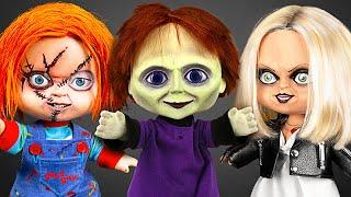 How To Make A Creepy Chucky Family From Polymer Clay || Meet Chucky, Tiffany, And Glen(da) 🪓