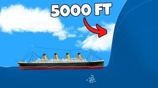 Titanic HITS 5000ft Wave In Floating Sandbox!