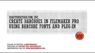 Create a Code 39 in FileMaker Pro 12 using #BarcodeFonts and Font Encoder (Plug-In)