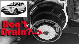 2017 Toyota Rav4 | Don't drain the oil filter?