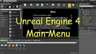 UE4 - Main Menu