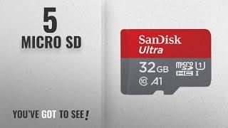 Top 10 Micro Sd [2018]: SanDisk Ultra 32GB microSDHC Memory Card + SD Adapter with A1 App