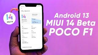 MIUI 14 for POCO F1 - MIUI 14 Beta Android 13 Update for POCO F1