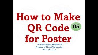 Create QR Code for Poster