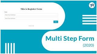 HOW TO CREATE MULTI STEP FORM USING JAVASCRIPT (2020)