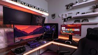 My ULTIMATE Video Editing & Gaming Desk Setup, YouTube Desk Setup Tour 2022