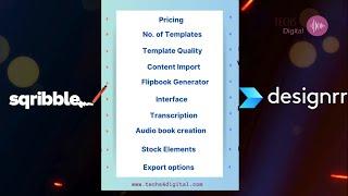 Sqribble vs Designrr: Which is the Best ebook Creator for you in 2024 |  In-Depth Comparison