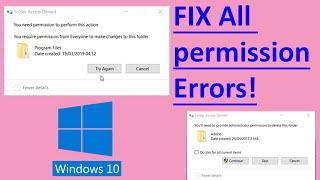 FIX You don't have permission to open this file in Windows 10