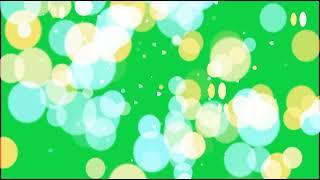 Green screen  bubble sparkle effects