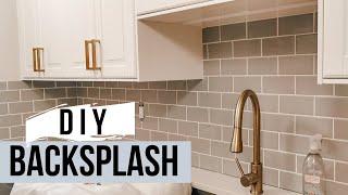 HOW TO INSTALL SUBWAY TILE BACKSPLASH | UNDER $300 KITCHEN MAKEOVER