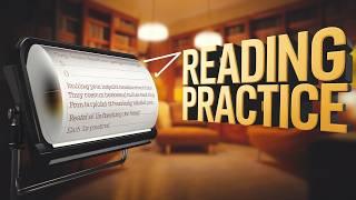 Teleprompter Reading Practice for Beginners | Improve English Reading & Fluency!