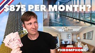 Touring 3 CONDOS in Central BANGKOK - What Can You RENT For $875 In Phromphong?