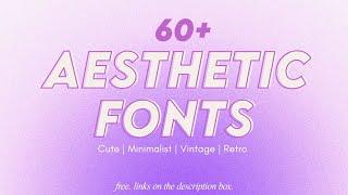 60+ CUTE & AESTHETIC EDITING FONTS YOU SHOULD USE! 2021 (dafont)