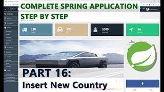 16 - Insert a New Country Using Modal Form