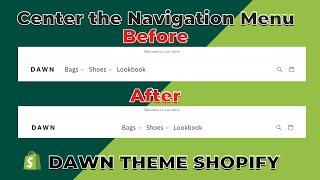 How to center the header nav menu in shopify dawn theme? | Shopify Dawn Theme | # 3