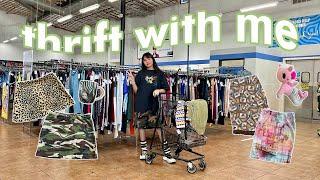 THRIFT WITH ME // thrift hopping in LA + finding a collection of *WEIRD* skirts!!!