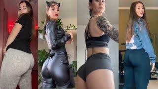 Big bank challenge Hot girls Compilation Small waist pretty face trend viral Part {1}