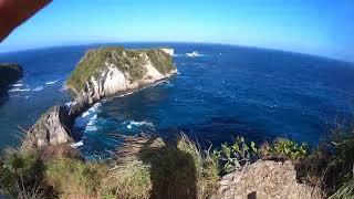 Hiking down to Atuh beach in Nusa Penida at Sunset - No commentary