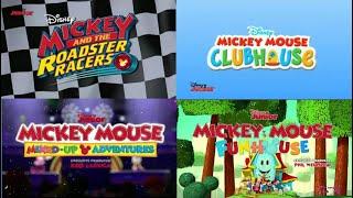 All Disney Junior Mickey Mouse Shows Intros Split Screen One After the Other