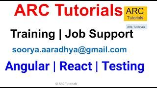 ARC Tutorials | Job Support and Training | Get Project Support