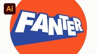 How to Design the Newest Fanta Logo in Illustrator - Non-Destructive Way