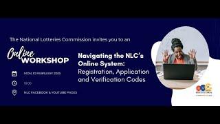 Online Workshop: Navigating the NLC’s Online System