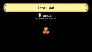 Super Mario Maker - Sans Fight!