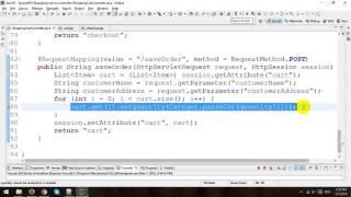 Checkout in Shopping Cart in Spring MVC and Hibernate