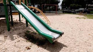 These Metal Playground Slides