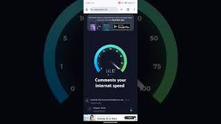 Speed test  wifi of classic tech 150 Mbps speed