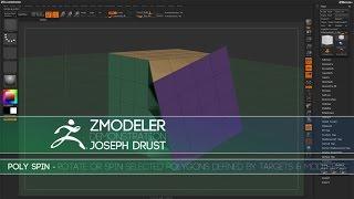 ZBrush ZModeler Polygon Actions - Poly Spin