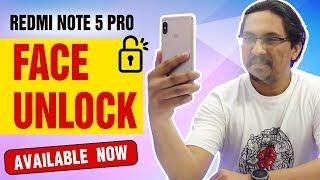 FACE UNLOCK on Redmi Note 5 Pro